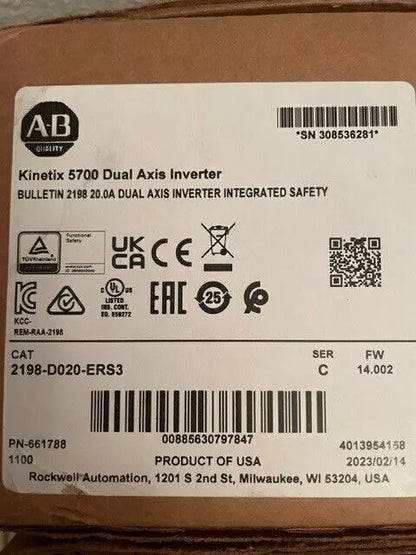 2198-D020-ERS3 C Allen-Bradley Fast Ship US STOCK