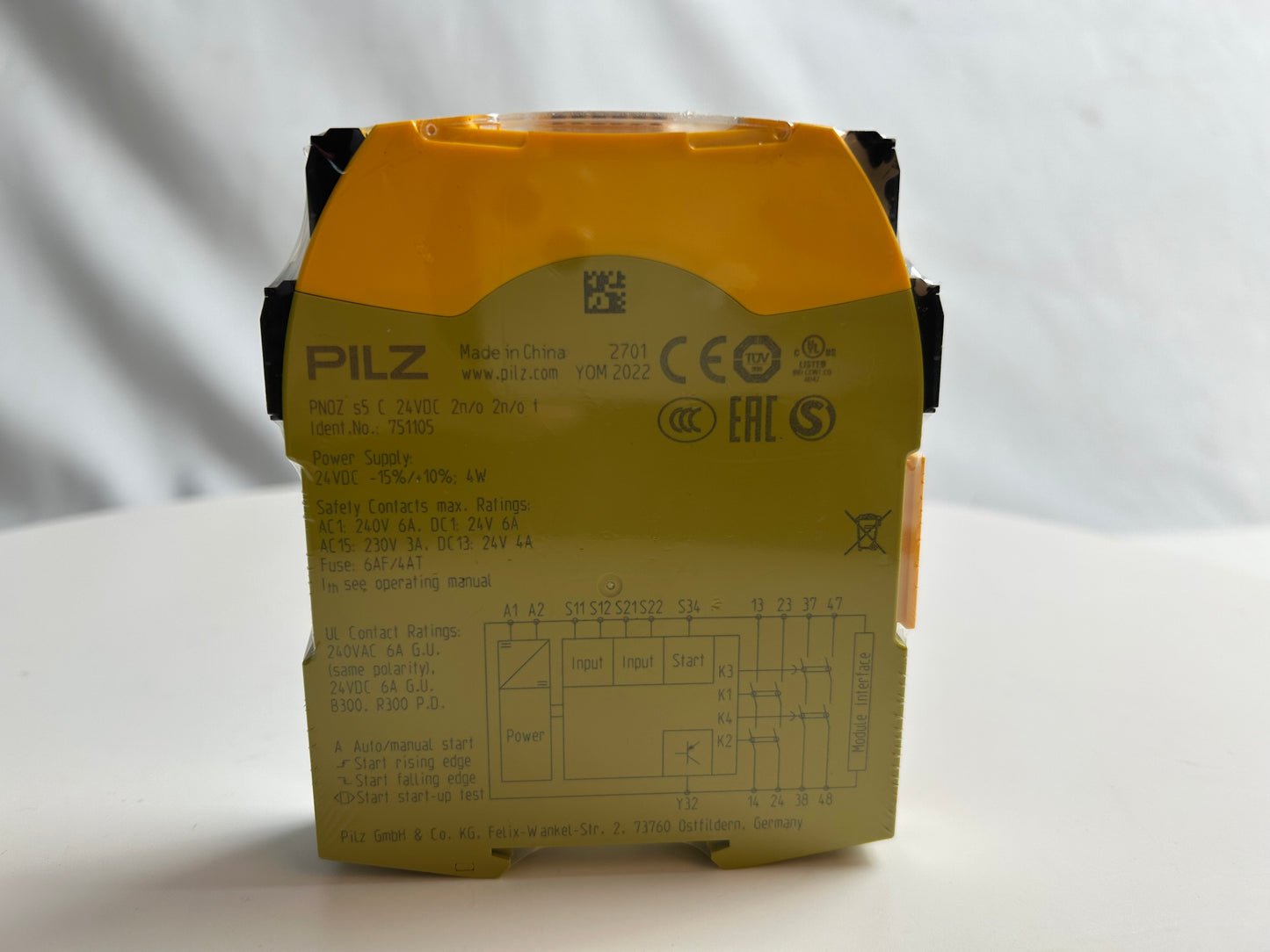 PILZ PNOZ s5 C 24VDC 2no 2no t 751105